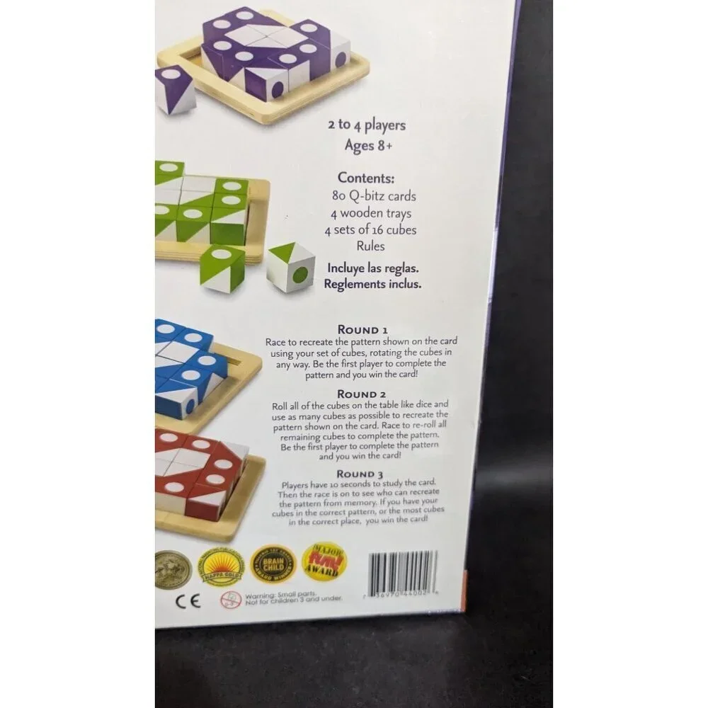 Q-Bitz Visual Dexterity Cubed Game - MindWare Qbitz - NEW SEALED‎
